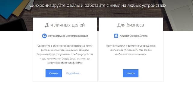 Что входит в состав google диска тест