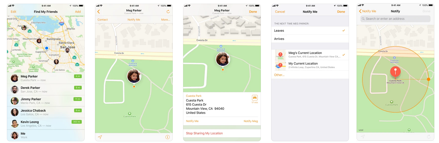 Приложение для отслеживания геопозиции&nbsp;Find My Friends