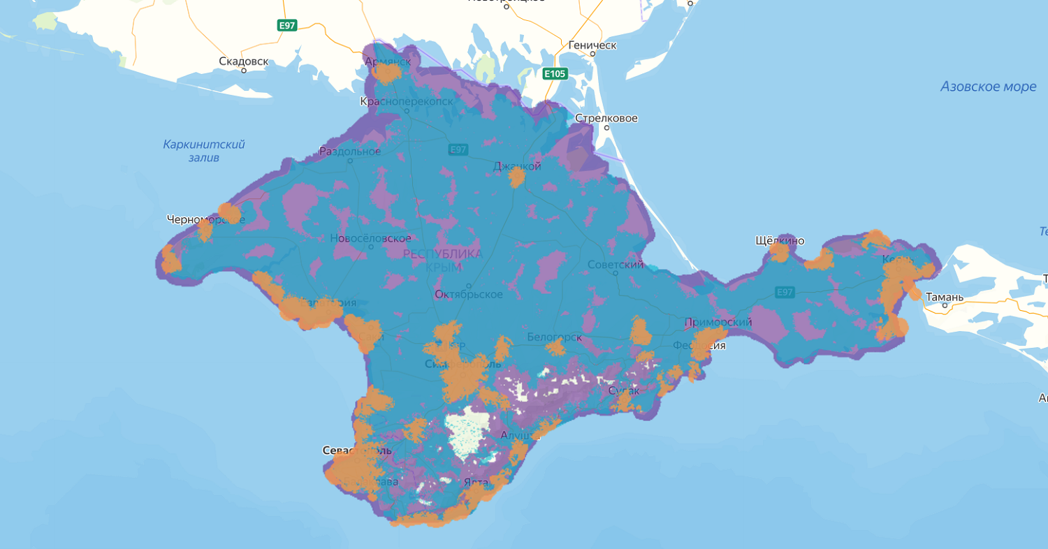Карта покрытия волна мобайл в крыму