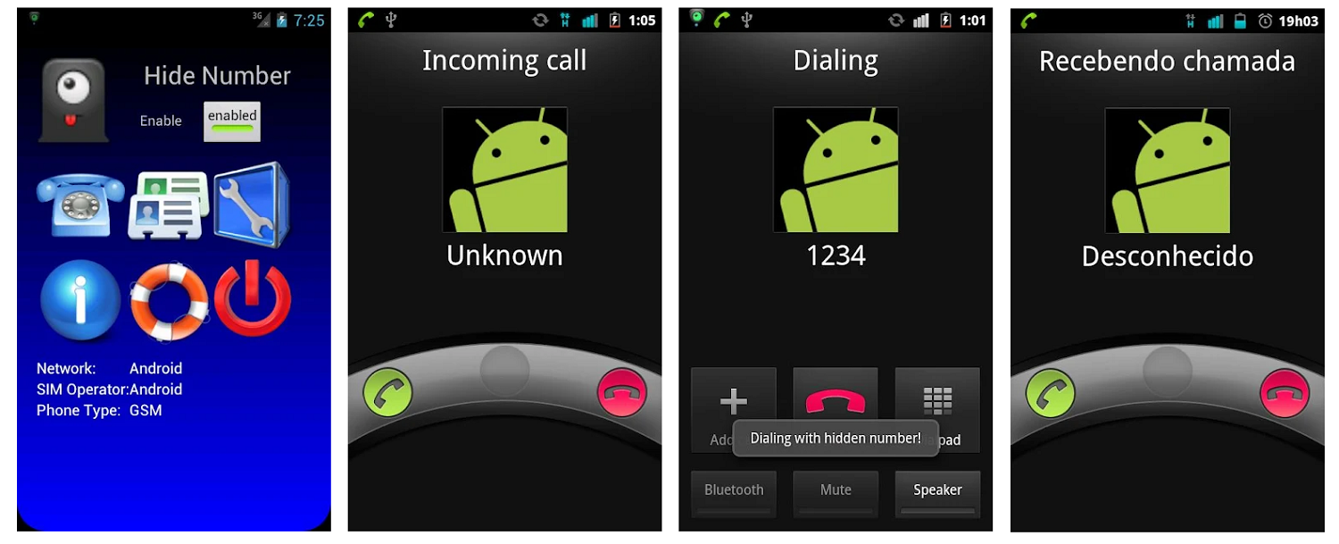 Приложение для скрытия номера на Android “Hide Caller ID”