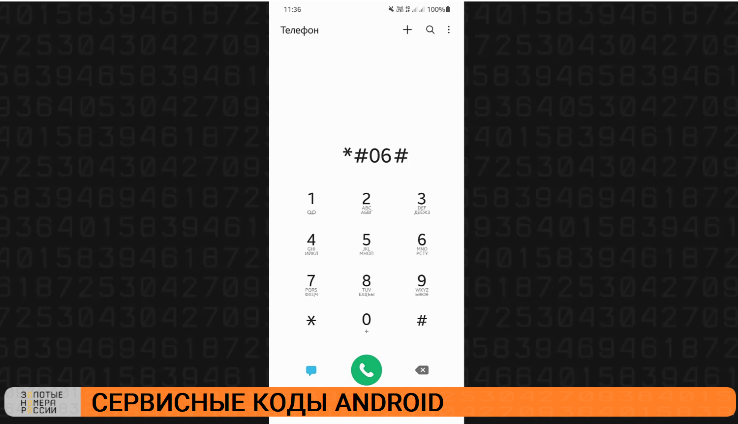 Секретные коды Android: полный список на ТопНомер.ру