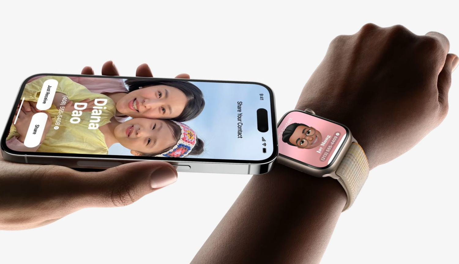 Как использовать NameDrop с часами Apple Watch