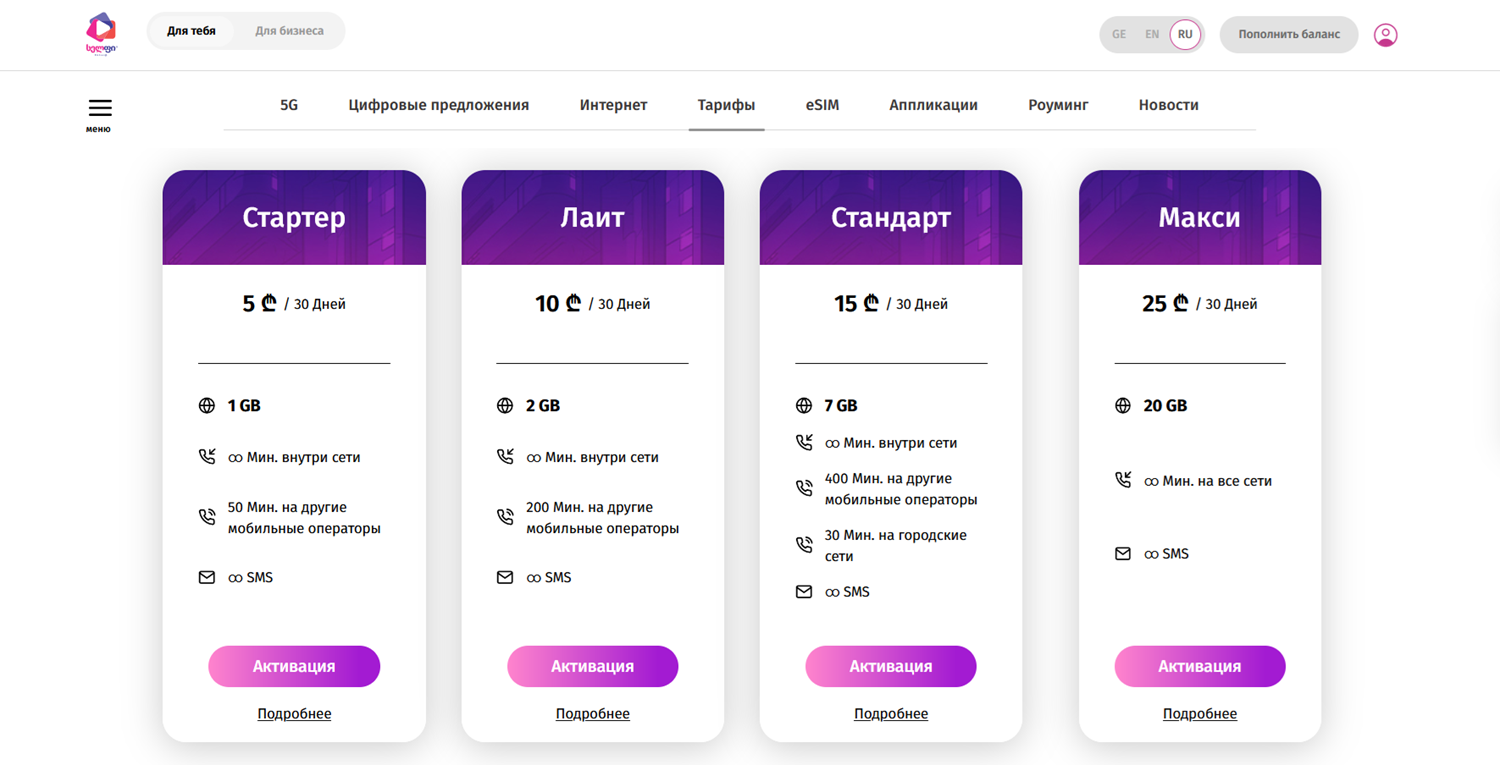 Какую сим-карту купить в Грузии - ТопНомер.ру