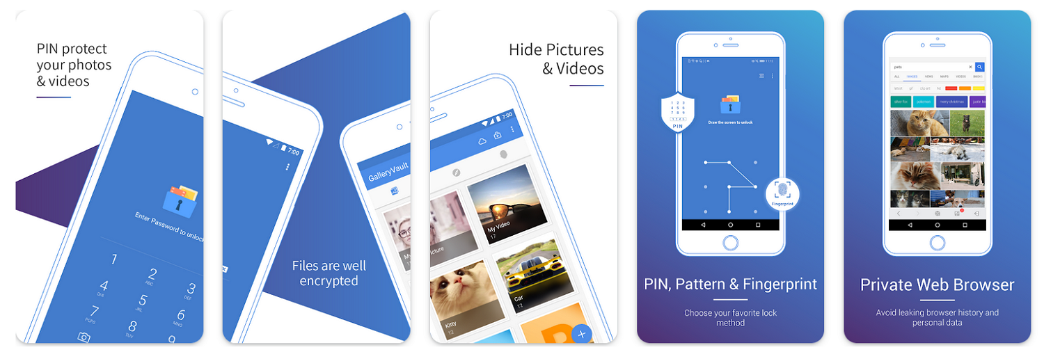Приложение Gallery Vault для Android